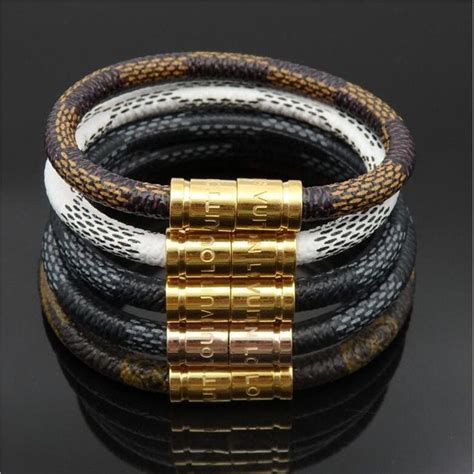 mens louis vuitton leather bracelet|Louis Vuitton keep it bracelet.